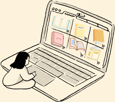 Virtual Bookshop Illustration