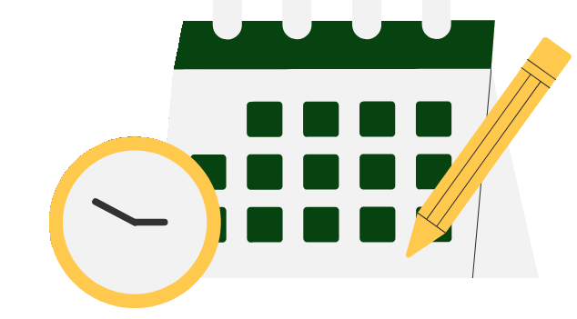 Calendar and clock